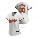 Camiseta Beisbol Mujer Baltimore Orioles Personalizada 2020 Replica Primera Blanco