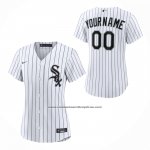 Camiseta Beisbol Mujer Chicago White Sox Primera Replica Personalizada Blanco