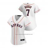 Camiseta Beisbol Mujer Houston Astros Craig Biggio 2020 Replica Primera Blanco
