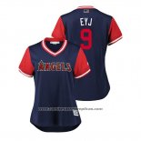 Camiseta Beisbol Mujer Los Angeles Angels Eric Young Jr. 2018 LLWS Players Weekend Eyj Azul