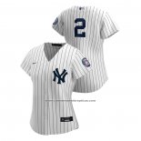 Camiseta Beisbol Mujer New York Yankees Derek Jeter 2020 Hall Of Fame Induction Replica Blanco