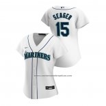 Camiseta Beisbol Mujer Seattle Mariners Kyle Seager 2020 Replica Primera Blanco