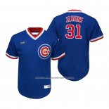 Camiseta Beisbol Nino Chicago Cubs Ferguson Jenkins Cooperstown Collection Road Azul