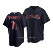 Camiseta Beisbol Nino Cleveland Indians Jose Ramirez Replica Alterno 2020 Azul