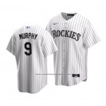 Camiseta Beisbol Nino Colorado Rockies Daniel Murphy Replica Primera 2020 Blanco