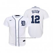 Camiseta Beisbol Nino Detroit Tigers Brandon Dixon Replica Primera Blanco