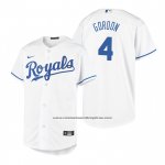 Camiseta Beisbol Nino Kansas City Royals Alex Gordon Replica Primera Blanco
