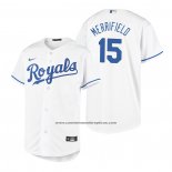 Camiseta Beisbol Nino Kansas City Royals Whit Merrifield Replica Primera Blanco