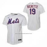 Camiseta Beisbol Nino New York Mets Bo Bichette Primera Replica Blanco