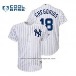 Camiseta Beisbol Nino New York Yankees Didi Gregorius Cool Base Primera Blanco