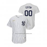 Camiseta Beisbol Nino New York Yankees Personalizada Cooperstown Collection Primera Blanco