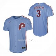 Camiseta Beisbol Nino Philadelphia Phillies Bryce Harper Alterno Replica Azul Claro