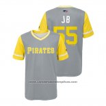 Camiseta Beisbol Nino Pittsburgh Pirates Josh Bell 2018 LLWS Players Weekend Jb Gris