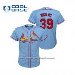 Camiseta Beisbol Nino St. Louis Cardinals Cooperstown Collection Mesh Wordmark V-Neck Azul