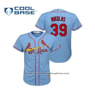 Camiseta Beisbol Nino St. Louis Cardinals Miles Mikolas Cool Base Alterno Horizon 2019 Azul