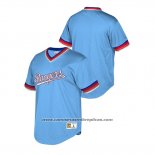 Camiseta Beisbol Nino Texas Rangers Cooperstown Collection Mesh Wordmark V-Neck Azul