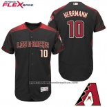 Camiseta Beisbol Hombre Arizona Diamondbacks 10 Chris Herrmann Negro Hispanic Heritage Flex Base