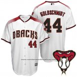 Camiseta Beisbol Hombre Arizona Diamondbacks 44 Paul Goldschmidt Primera Blanco