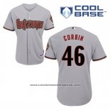 Camiseta Beisbol Hombre Arizona Diamondbacks 46 Patrick Corbin Gris Cool Base