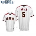 Camiseta Beisbol Hombre Arizona Diamondbacks Alex Avila Cool Base Primera Blanco