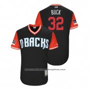 Camiseta Beisbol Hombre Arizona Diamondbacks Clay Buchholz 2018 LLWS Players Weekend Buck Negro