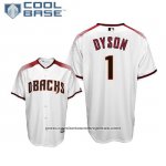 Camiseta Beisbol Hombre Arizona Diamondbacks Jarrod Dyson Cool Base Primera Blanco Camiseta Beisbol Hombre Arizona Diamondbacks Jarrod Dyson Cool Base Primera Blanco