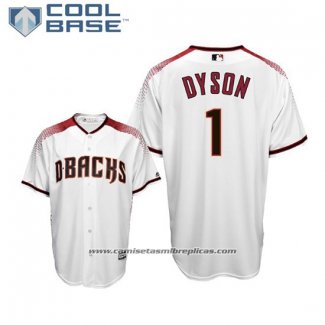 Camiseta Beisbol Hombre Arizona Diamondbacks Jarrod Dyson Cool Base Primera Blanco