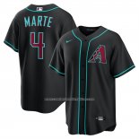 Camiseta Beisbol Hombre Arizona Diamondbacks Ketel Marte Alternate Replica Negro