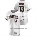 Camiseta Beisbol Hombre Arizona Diamondbacks Nick Ahmed Autentico 2020 Primera Blanco Rojo