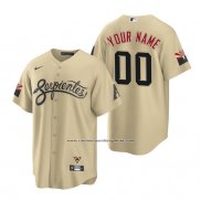 Camiseta Beisbol Hombre Arizona Diamondbacks Personalizada 2021 City Connect Replica Oro