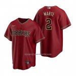 Camiseta Beisbol Hombre Arizona Diamondbacks Starling Marte Alterno Replica Rojo Camiseta Beisbol Hombre Arizona Diamondbacks Starling Marte Alterno Replica Rojo