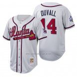 Camiseta Beisbol Hombre Atlanta Braves Adam Duvall Cooperstown Collection Autentico Blanco