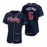 Camiseta Beisbol Hombre Atlanta Braves Freddie Freeman Autentico Alterno 2020 Azul