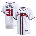 Camiseta Beisbol Hombre Atlanta Braves Greg Maddux Primera Limited Blanco