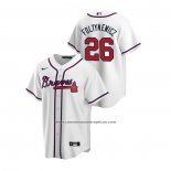 Camiseta Beisbol Hombre Atlanta Braves Mike Foltynewicz 2020 Replica Primera Blanco