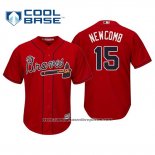 Camiseta Beisbol Hombre Atlanta Braves Sean Newcomb Cool Base Alterno 2019 Rojo