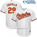 Camiseta Beisbol Hombre Baltimore Orioles 29 Welington Castillo Blanco Cool Base