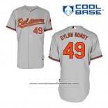 Camiseta Beisbol Hombre Baltimore Orioles 49 Dylan Bundy Gris Cool Base