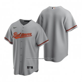 Camiseta Beisbol Hombre Baltimore Orioles Replica Road Gris