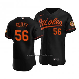 Camiseta Beisbol Hombre Baltimore Orioles Tanner Scott Autentico Alterno Negro