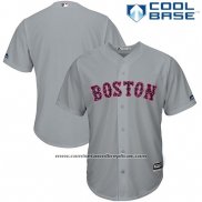 Camiseta Beisbol Hombre Boston Red Sox 2017 Estrellas y Rayas Gris Cool Base