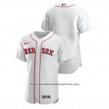 Camiseta Beisbol Hombre Boston Red Sox Autentico Blanco