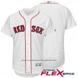 Camiseta Beisbol Hombre Boston Red Sox Blanco Autentico Collection Flex Base