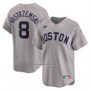 Camiseta Beisbol Hombre Boston Red Sox Carl Yastrzemski Throwback Cooperstown Collection Limited Gris