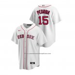 Camiseta Beisbol Hombre Boston Red Sox Dustin Pedroia Replica Primera Blanco