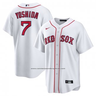 Camiseta Beisbol Hombre Boston Red Sox Masataka Yoshida Primera Replica Blanco