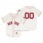 Camiseta Beisbol Hombre Boston Red Sox Personalizada Autentico Primera 1939 Crema