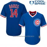 Camiseta Beisbol Hombre Chicago Cubs 14 Ernie Bankscooperstown Collection Jugador Cool Base