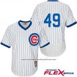 Camiseta Beisbol Hombre Chicago Cubs 49 Jake Arrieta Flex Base Autentico Collection