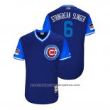 Camiseta Beisbol Hombre Chicago Cubs Carl Edwards Jr 2018 LLWS Players Weekend Stringbean Slinger Azul